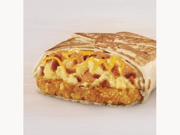 Taco Bell Breakfast Crunchwrap - Steak